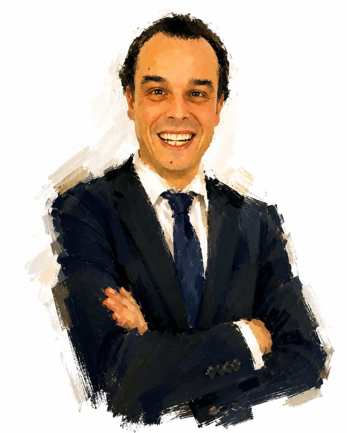 Retrato ilustrado de Antonio Madera del Pozo